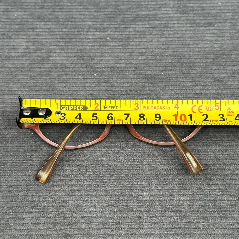 Oliver Peoples Carina Y2K Eyeglasses Brown Peach Cat Eye Frames 47-17-130 OTRP